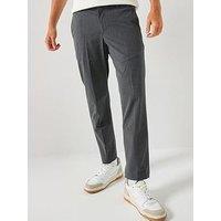 Mango Bologna Stretch Slim Trousers - Grey