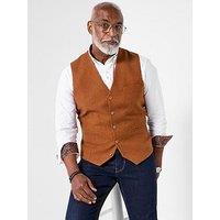 Joe Browns Floral Lined Waistcoat - Dark Orange