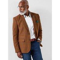 Joe Browns Smart Casual Check Blazer - Brown