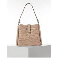 Luella Grey Flora Mushroom Weave Hobo - Beige