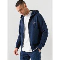 Jack & Jones College Zip Hoodie - Navy