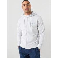 Jack & Jones College Zip Hoodie - Light Grey