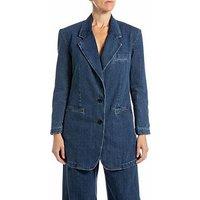 Replay Denim Co-Ord Blazer - Blue