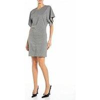 Replay Lurex Jersey T-Shirt Dress - Silver