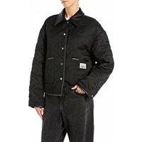 Replay Quilted Short Jacket - Black