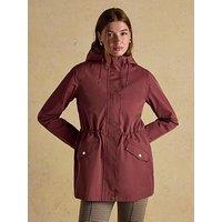 Joules Waterproof Raincoat With Hood - Port Red