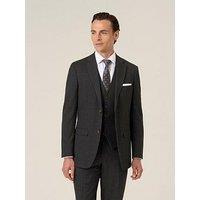 Skopes Tailored Fit Charcoal Check Elijah Suit Jacket
