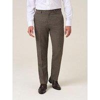 Skopes Tailored Fit Jude Fawn Herringbone Suit Trousers