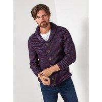 Joe Browns Reel Shawl Knitted Cardigan - Purple
