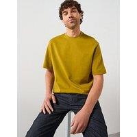 Mango London Heavyweight Crew T-Shirt - Dark Yellow
