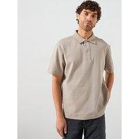 Mango London Heavyweight Polo Shirt - Beige