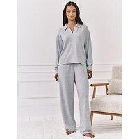 Chelsea Peers Snit Wide Leg Trousers - Grey