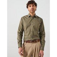 Mango Play Cotton Poplin Shirt - Light Khaki