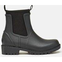 Joules Short Neoprene-Lined Ankle Wellies - Black