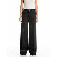 Replay Nalaja Wide Leg Jeans - Black