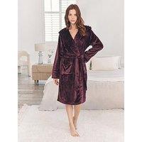 Chelsea Peers Classic Hooded Dressing Gown - Purple