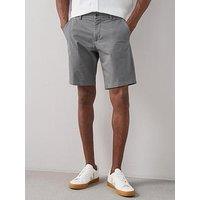 The Very Collection Cotton Rich Slim Fit Chino Shorts With Stretch - Charcoal