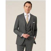 Skopes Tailored Fit Cassius Grey Chalkstripe Suit Jacket