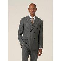 Skopes Double Breasted Cassius Grey Chalkstripe Suit Jacket