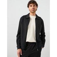 Mango Jon Full Zip Sweat Top - Black