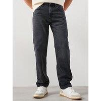 Mango Moby Straight Fit Jeans - Dark Grey