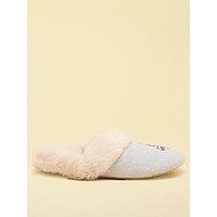 Joules Artwork Slipper - Grey