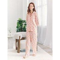 Chelsea Peers Long Sleeve Spot Pyjama Set - Pink