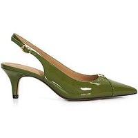 Dune London Distinctive Slingback Heels - Green