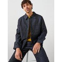 Mango Electra Rinse Wash Denim Shirt - Dark Wash