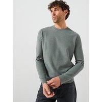Mango Ten Cotton Pique Knitted Jumper - Light Green