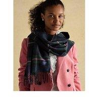 Joules Scarf - Navy/Pink