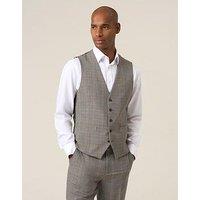 Skopes Haley Brown Check Waistcoat - Light Brown