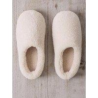 Chelsea Peers Womens Borg Slippers - Off White