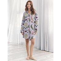 Chelsea Peers Classic Night Shirt In Polyester - Lilac