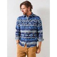 Joe Browns Blue Aztec Pattern Long Sleeve Casual Shirt - Multi