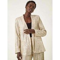 Roman Relaxed Sequin Blazer - Silver