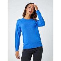 Roman Plain Soft Crew Neck Jumper - Blue