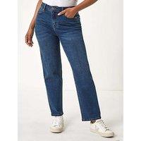 Roman Petite Stretch Straight Leg Jeans - Indigo