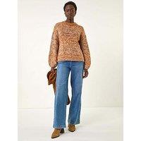 Roman Metallic Ombre Knit Jumper - Orange