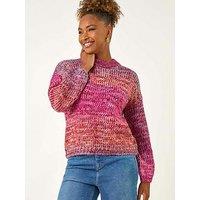 Roman Metallic Ombre Knit Jumper - Pink