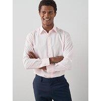 The Very Collection Long Sleeve Regular Fit Easy Care Smart Shirt - Pink