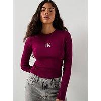 Calvin Klein Jeans Monogram Baby T-Shirt - Red