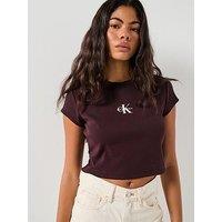 Calvin Klein Jeans Monogram Baby T-Shirt - Brown