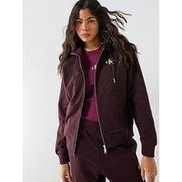 Calvin Klein Jeans Terry Monogram Hoodie - Brown