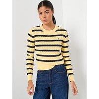 Tommy Hilfiger Cable Knit Long Sleeve Sweater - Multi