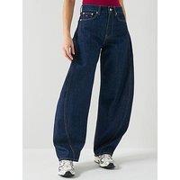 Tommy Jeans Ella Mid Rise Barrel Jean - Denim Dark