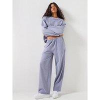 Tommy Jeans Wide Leg Sweatpants - Periwinkle Dusk