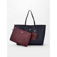 Tommy Hilfiger Icon Tote Monogram Bag - Space Blue