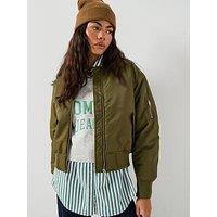 Tommy Jeans Essential Bomber Jacket - Tundra Olive Green