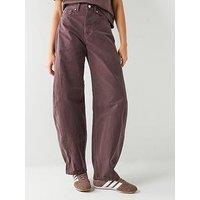 Tommy Jeans Ella Mid Rise Barrel Trouser Jeans - Walnut